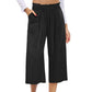 ⏳Limited-time 50% off⏰Women's Wide Leg Smock Waist Capri Pants👖💫