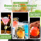 Large Rose Ice Cube Mould – Food Grade Silicone, 4-Cavity & Sealed Lid – Make Every Drink Art 🍸