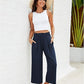 ⏳Limited-time 50% off⏰Women's Wide Leg Smock Waist Capri Pants👖💫