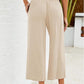 ⏳Limited-time 50% off⏰Women's Wide Leg Smock Waist Capri Pants👖💫