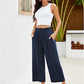 ⏳Limited-time 50% off⏰Women's Wide Leg Smock Waist Capri Pants👖💫