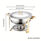 🍽️ LIMITED-TIME 50% OFF! ✨ Stainless Steel Chafing Dish Set – 5QT, Gold, Professional Buffet Warmer ⭐