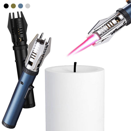⚡ Multifunctional Large Windproof Welding Torch Lighter – Sci-Fi Lightsaber Design, Adjustable Flame & 360° Ignition 🔒