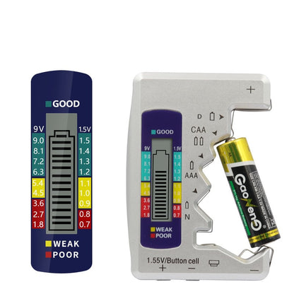 ⏳Limited-time 50% off⏰Portable Digital Battery Tester‑Universal Checker for All‑Size Household Batteries🔋