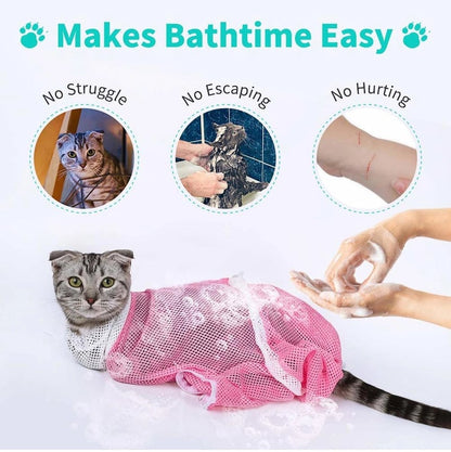 ⏳Limited-time 50% off⏰Multi-functional Pet Grooming Bath Bag😸🧼