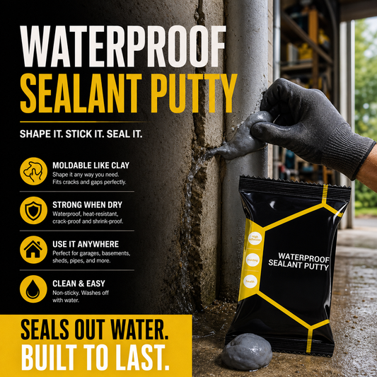 ⏳Time-Limited Special⏰Waterproof Sealant Putty – Easy-to-Mold Filler for Pipe Openings & Wall Gaps