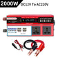 ⏳Limited-time 50% off⏰Portable 2000W Power Inverter Car Charger Adapter DC to AC🚗🔋