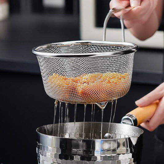 ⏳Limited-time 50% off⏰Stainless Steel Sieve with Handle🥄🫕