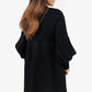 Women's Elegant Lantern Sleeve Pleated Dress
