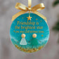 ⏳Friendship Sea Glass Christmas Ornament🌊✨Shaped by Nature & Crafted by Hand💝