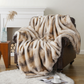 Fluffy Faux Fur Throw Blanket