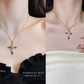 👛 Hot Sale💖Colorful Rhinestone Cross Pendant Necklaces (50% OFF)
