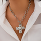 Vintage Eternal Cross Pendant Necklace