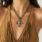 Vintage Eternal Cross Pendant Necklace
