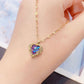 ⏳Limited-time 50% off⏰Colourful Ocean Heart Pendant Titanium Necklace💕📿
