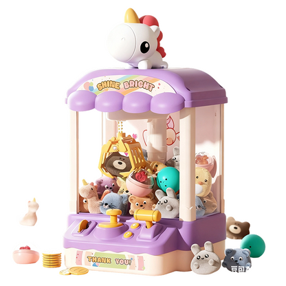 Children’s Cute Animal Claw Machine with Dolls and Capsules