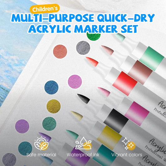 Multi-Purpose Quick-Dry Acrylic Marker Set