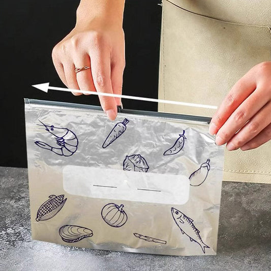 ✨ Reusable Aluminum Foil Food Storage Bags—Keep Your Food Fresher Longer! ✨