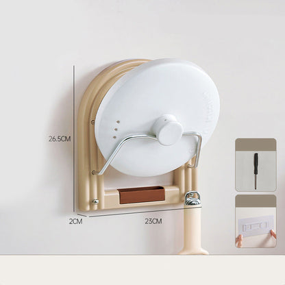 Drill-Free Wall-Mounted Pot Lid Organizer（50% OFF）