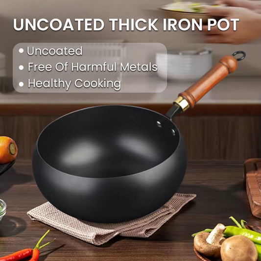 🔥Hot Sale 50% Off🔥Uncoated Thick Iron Pot