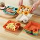 Snack and Appetizer Plate with Sauce Holder