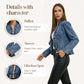 ⏳Limited-time 50% off⏰Open-Front Denim Jacket🏇
