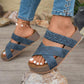 ⏳Limited-time 50% off⏰Women's Criss-Cross Woven Strap Wedge Sandals👡🏖️