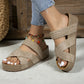 ⏳Limited-time 50% off⏰Women's Criss-Cross Woven Strap Wedge Sandals👡🏖️