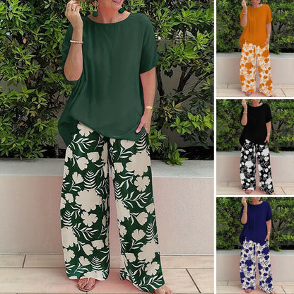 ⏳Limited-time 50% off⏰Women's Trendy Two-Piece Casual Outfit🌼👚👖
