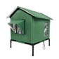 ⏳Limited-time 50% off⏰All-Weather Elevated Outdoor Cat House – Waterproof Oxford Cloth, Thermal Aluminum Lining & Foldable Design🐈🏠🌧️