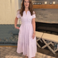 ⏳Limited-time 50% off⏰Women's Lightweight Short Sleeve V Neck Elastic Waist Dress💜👗