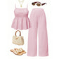 ⏳Limited-time 50% off⏰Women's Casual Cami Top & Wide-Leg Pants Set👚👖