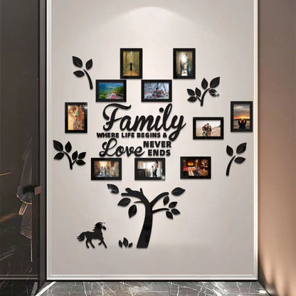 ⏳Limited-time 50% off⏰3D Family Tree Photo Frame Wall Sticker🏡🖼️