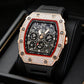 ⏳Limited-time 50% off⏰Men's Luxury barrel-shaped watch Rhinestone Embellished Watch⌚