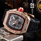 ⏳Limited-time 50% off⏰Men's Luxury barrel-shaped watch Rhinestone Embellished Watch⌚