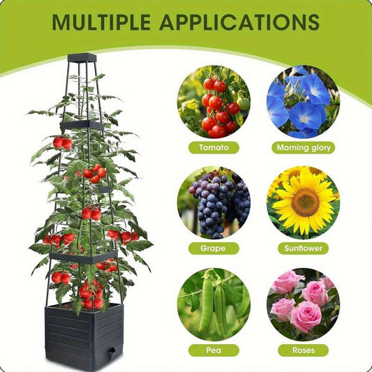 ⏳Limited-time 50% off⏰Garden Raised Bed Planter Boxes with Trellis🍅🌱