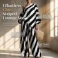 ⏳Limited-time 50% off⏰Women's Asymmetrical Stripe Top & Wide-Leg Pants Set👚👖