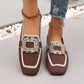 ⏳Limited-time 50% off⏰Square Toe Breathable Flat Shoes🥿