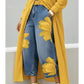 ⏳Limited-time 50% off⏰Artistic Flower Wide-Leg Jeans for Women👖