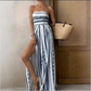 ⏳Limited-time 50% off⏰Bohemian Strapless High Split Wide Leg Vacation Jumpsuits🏖️💃