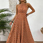 ⏳Limited-time 50% off⏰Women's Polka Dot Halter Neck Dress👗