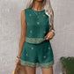 ⏳Limited-time 50% off⏰Women's Bohemian Print Sleeveless Top & Shorts Set👚🩳