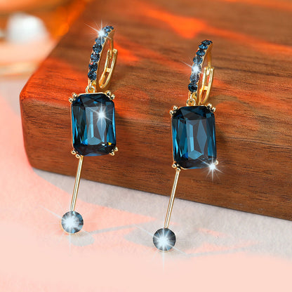 ⏳Limited-time 50% off⏰Elegant Vintage Synthetic Diamond Drop Earrings👂💎