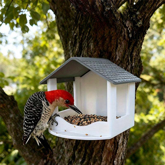 ⏳Limited-time 50% off⏰Hanging House Bird Feeder for Outdoor Gardens🐦🏡
