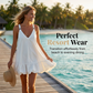 ⏳Limited-time 50% off⏰Women's V-Neck Strap Dress with Bubble Ruffle Hem👗