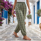 ⏳Limited-time 50% off⏰Women's Smocked High Waist Printed Lantern Pants👖