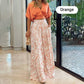 ⏳Limited-time 50% off⏰Elegant ladies two piece set 【V-neck top & wide leg pants】👚👖