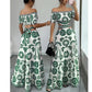 ⏳Limited-time 50% off⏰Women’s Off-the-Shoulder Waist Cutout Daisy Printed Resort Dress🪻👗