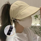⏳Limited-time 50% off⏰Wide-Brimmed Half-Cap Sun Hat with Hook Closure👒☀️