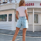 ⏳Limited-time 50% off⏰Women's Classic Solid Color High-Waist Shorts🩳